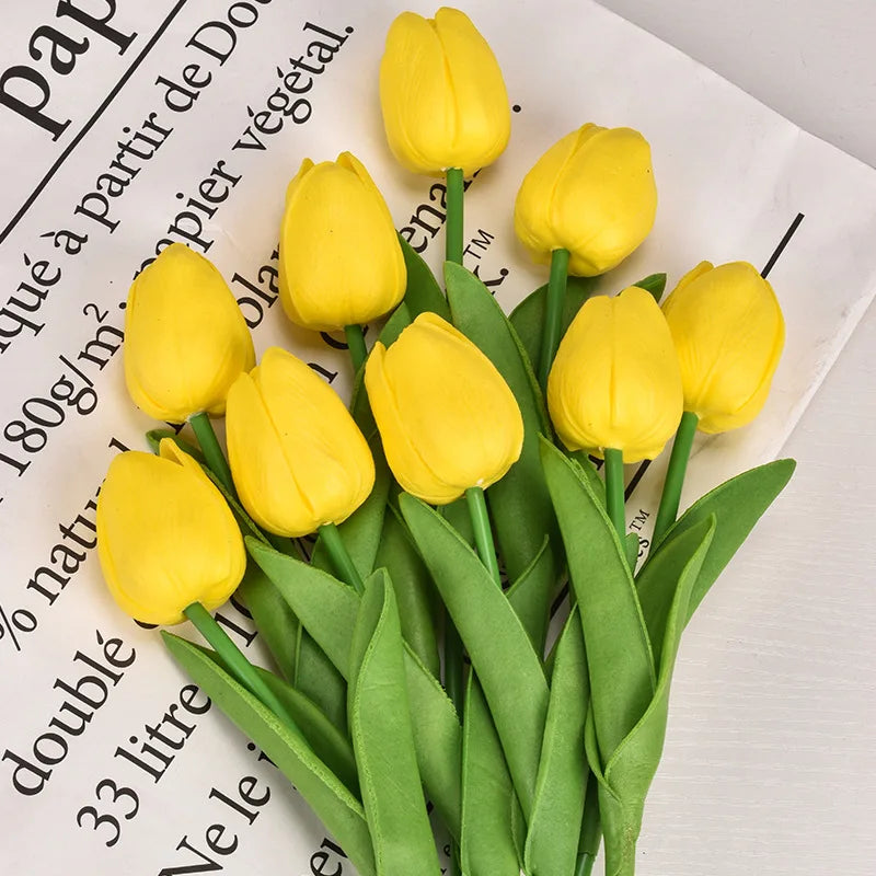 Tulipanes eternos · Tacto real, sin riego