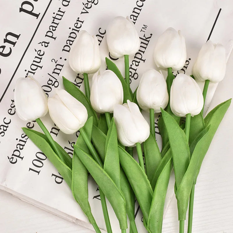 Tulipanes eternos · Tacto real, sin riego