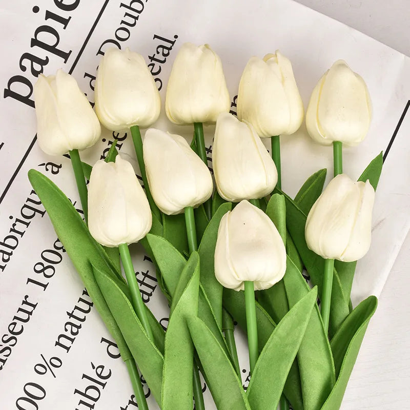 Tulipanes eternos · Tacto real, sin riego